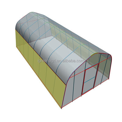 Buy Agricultural Single-Span Small PE Polytunnel Greenhouse for Outdoor Gardens with Natural Tunnel Design online manufacture