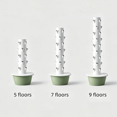 comprare Torre Idroponica in Materiale ABS con Design Modulare e Serbatoio Nutriente da 30L per Sistema di Agricoltura Verticale online manufacture