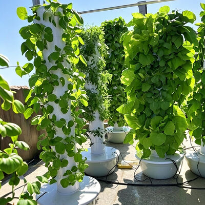 comprar Torre Hidropónica de Diseño Modular con Luz LED y Tanque de Nutrientes de 30L para Agricultura Vertical Eficiente online manufacture