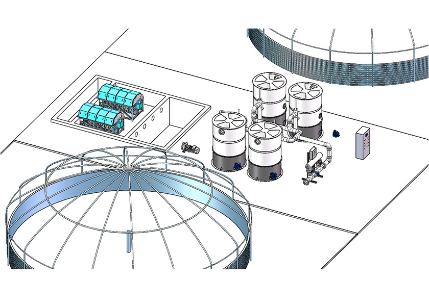 Octangle Ras System Energy Efficient RAS Aquaponics System with Zinc Coated Tanks