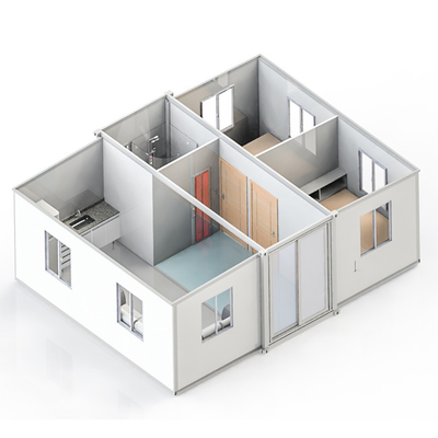 Temporary Foldable Container Homes Collapsible Container House For Emergency Rescue