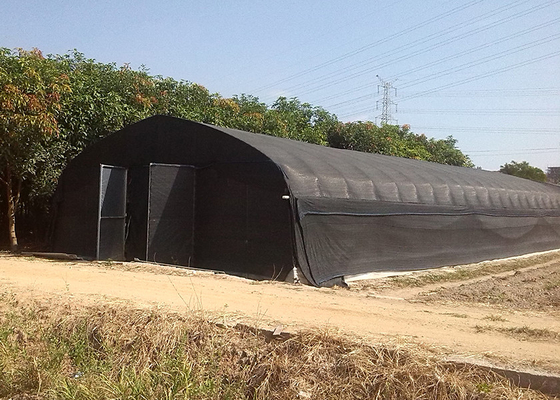 Temperature Control Outdoor Mushroom Greenhouse Pest Prevention With Film Shade Net